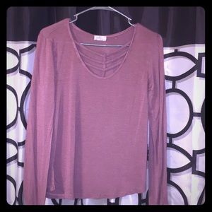 Faded pink new only worn twice long sleeve shirt